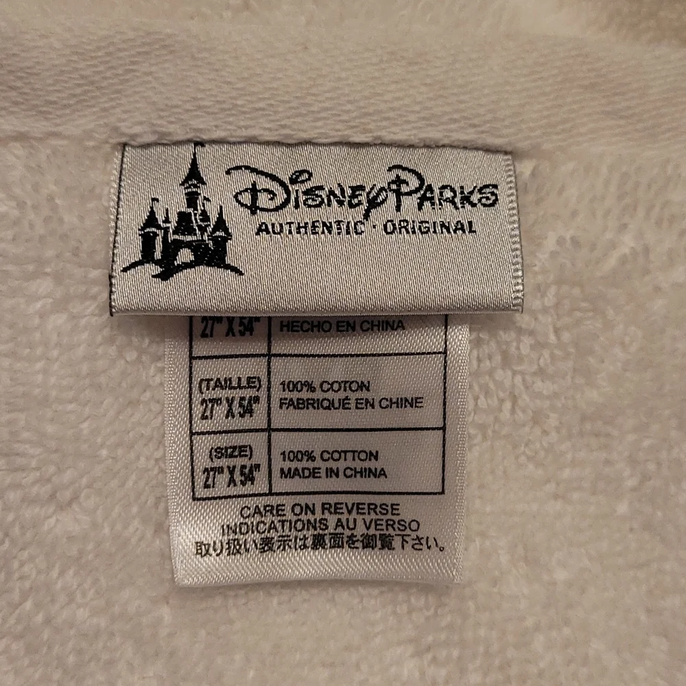 Disney embossed embroidered bath towel